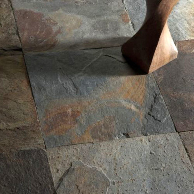 Carreau de mur et plancher en ardoise naturelle 12 po x 12 po Madrid