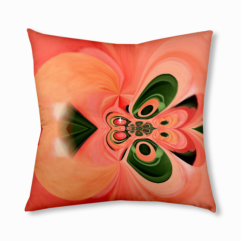 89_Oreiller de sol touffeté à motif floral d'été bohémien et éclectique, 30 po x 30 po