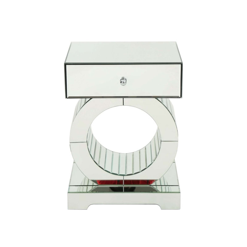 Table de bout avec rangement et rangement en verre Fenwick Pacific