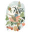 Plant Lady Bath I by June Erica Vess - Painting-1244900804-1244840279