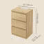 Rumena 40cm W Manufactured Wood Bedside Table-444101054