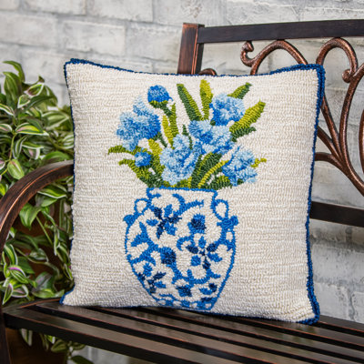 Coussin décoratif intérieur / extérieur Chinoiserie Bloom