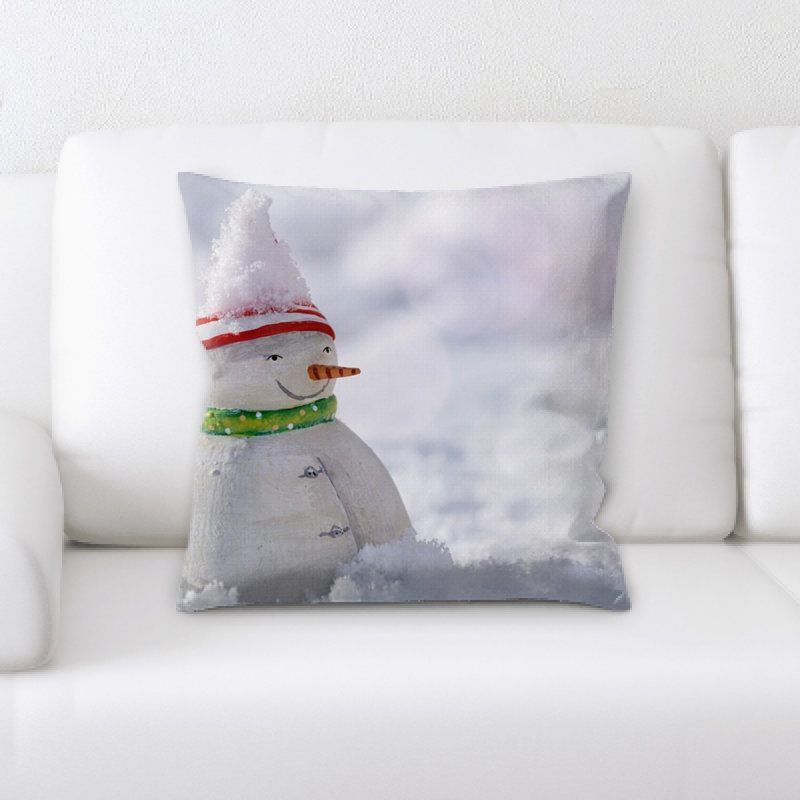 Coussin décoratif snow man