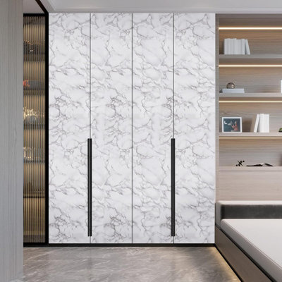 Marble Contact Wallpaper Peel And Stick Glossy Marble Self Adhesive Contact For Countertop Kitchen Cabinets Bathroom