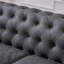 Causeuse de canapé classique en similicuir Chesterfield