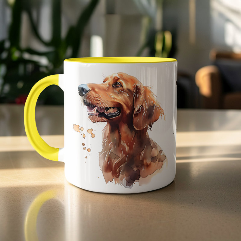 Mug, 1, Yellow
