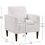 Chaise moderne avec accoudoirs