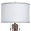 Lampe de table Art Glass - abat-jour blanc