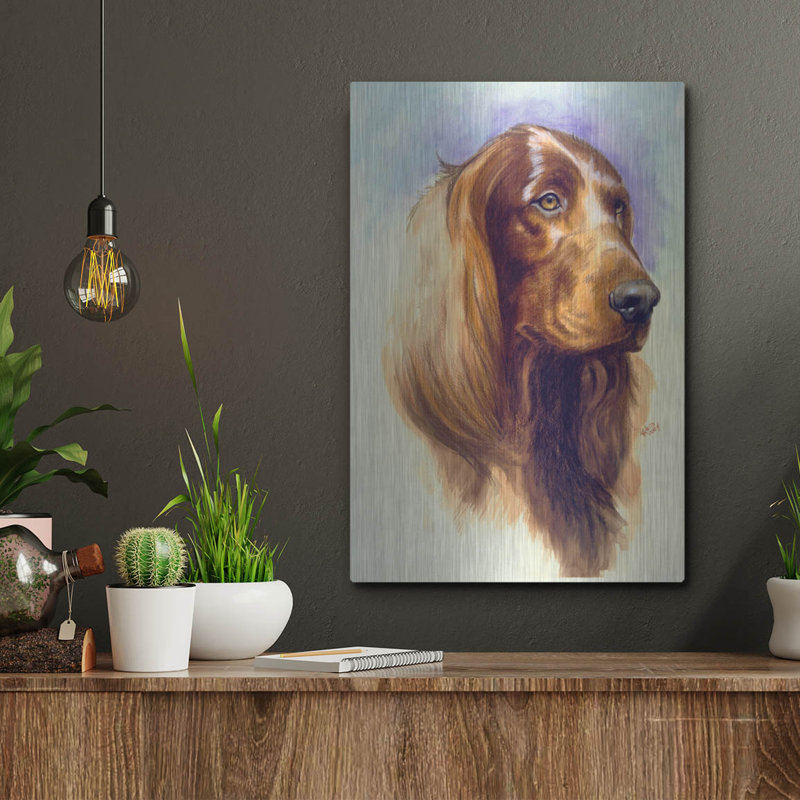 " Irish Setter " by Barbara Keith, 16" H x 12" W