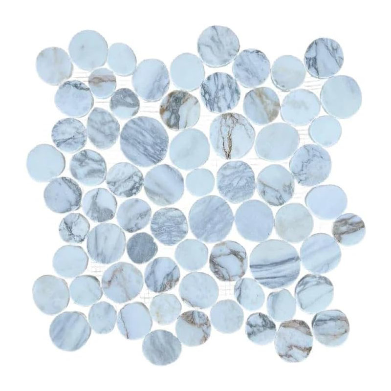 Carrelage mosaïque en marbre CNK Tile Calacatta Moon