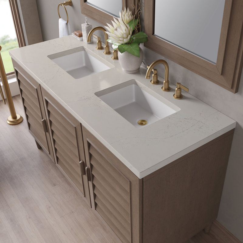 Portland 60'' W Double Vanity, Siberian, Widespread