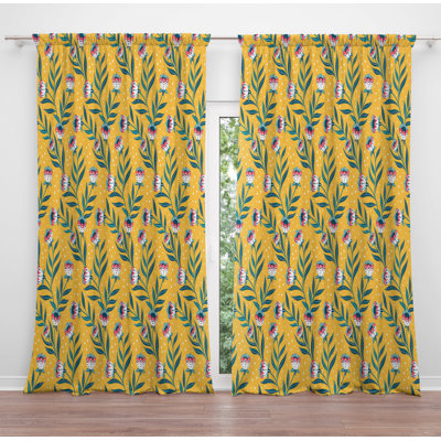 Bourgogne Room Darkening Curtain Pair