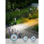 Lampes solaires de jardin Daybreak, éclairage extérieur crépusculaire, rondes, noires-124176910