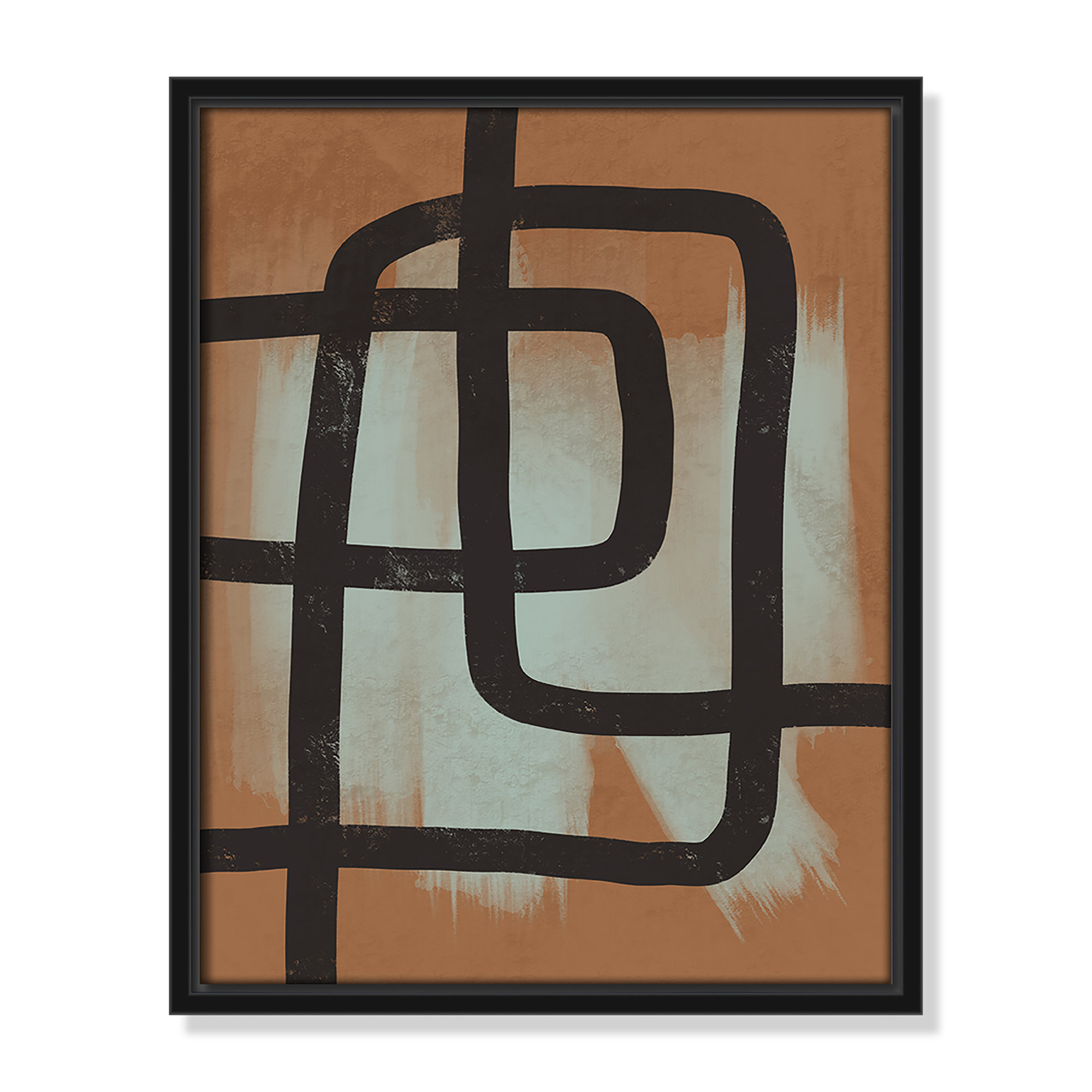 Many Paths Taken 2, Black, 15.5" H x 12.5" W x 2" D