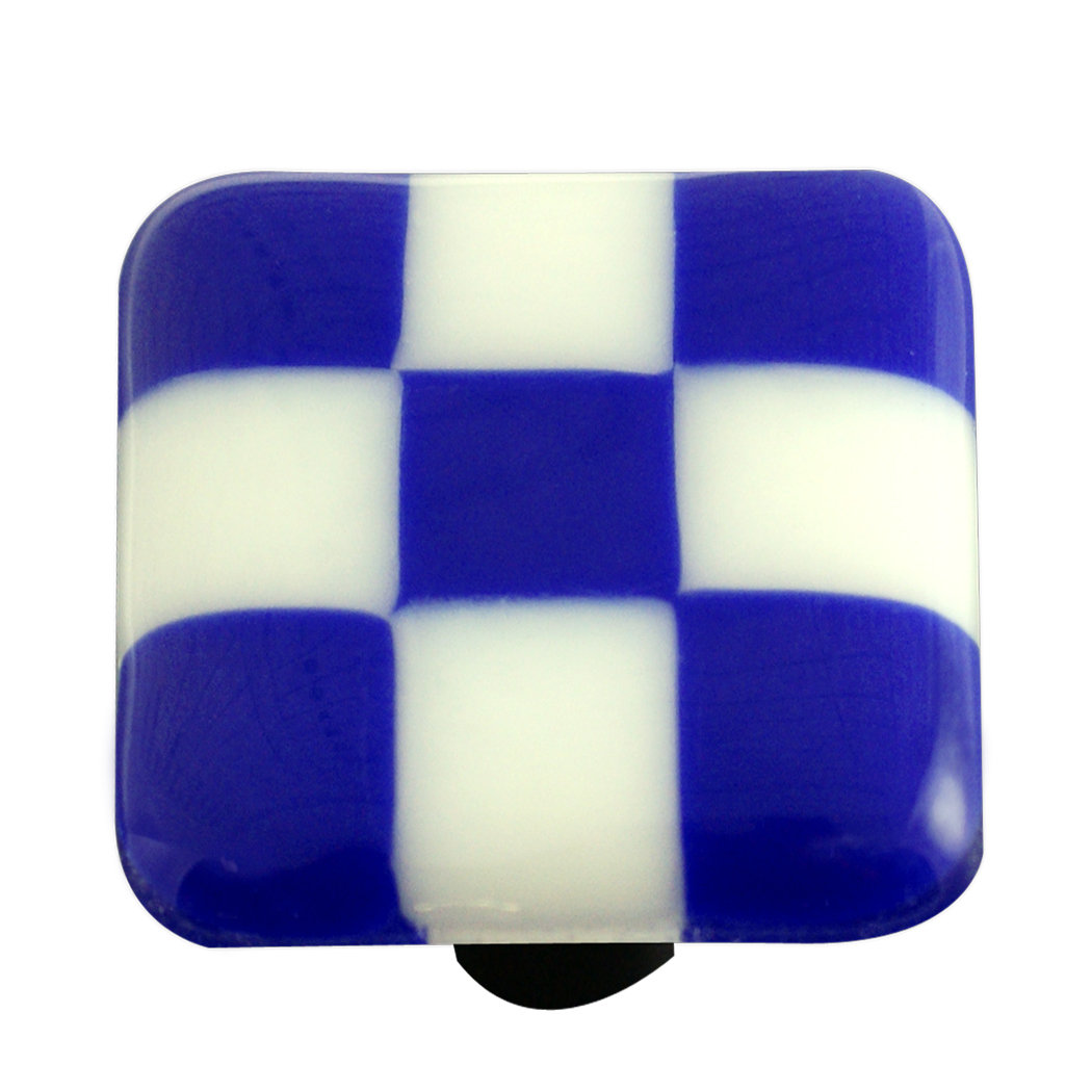 Lil' Squares 1.5" Length Square Knob Aquila Art Glass Hardware