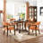 LUMERA Collection Tufted Arm Dining Chair Orange-667664906-608087497
