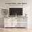 Tv Stand For Tvs Up To 70" with 2 Sliding Barn Doors and Built-In Charging Station-2124705848