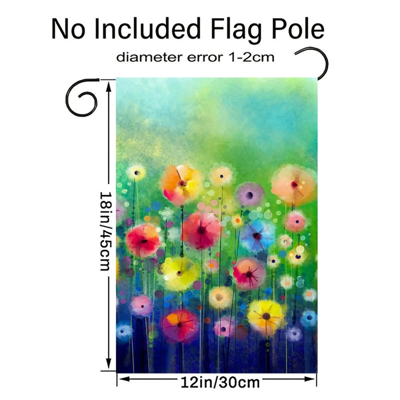 Drapeau décoratif doux à double face, 12 po x 18 po