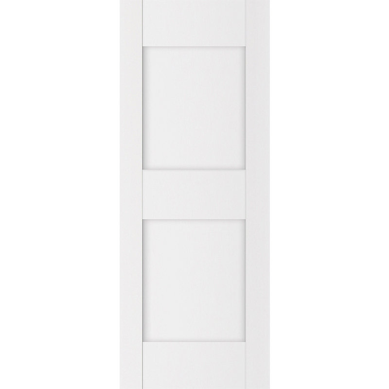 Dalle de porte intérieure stratifiée blanc doux Stile 013, 28 po x 80 po