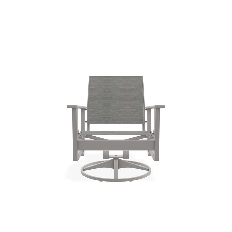 Wexler Outdoor Swivel Lounge Chair, Deacon, Warm Gray