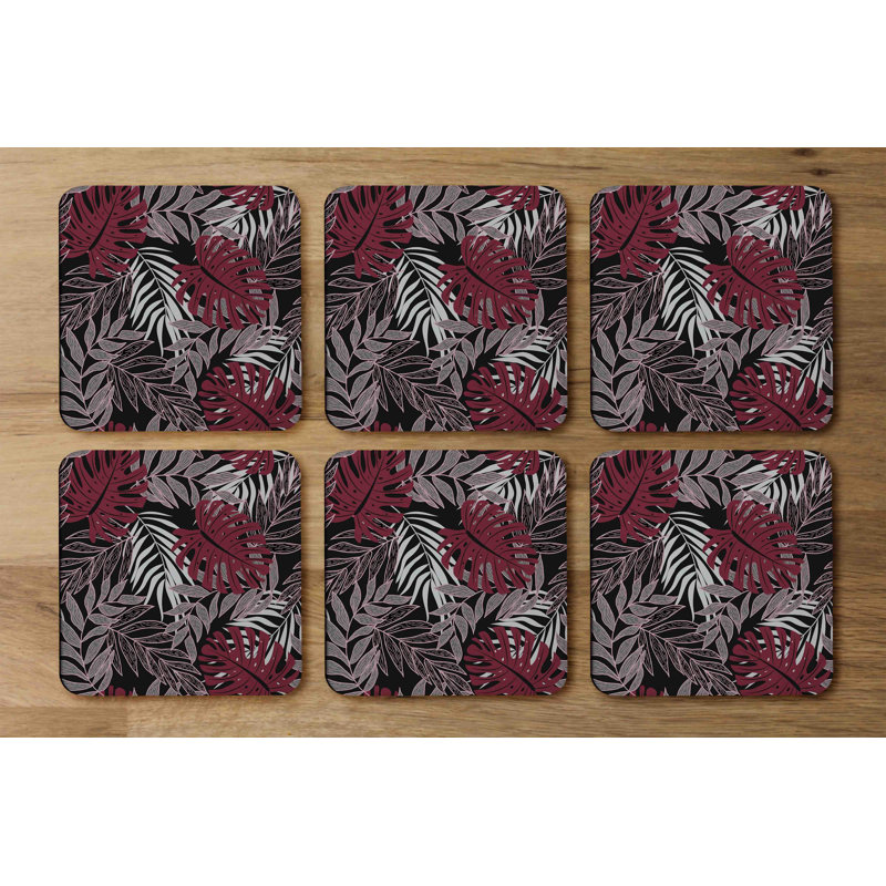 Square 6 Piece Coaster Set