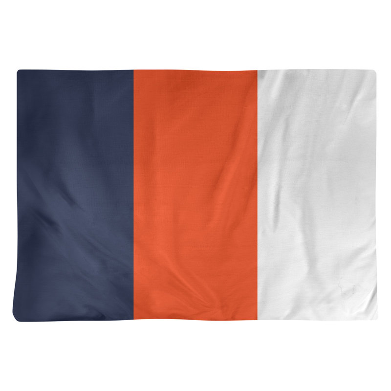 Récapitulatif de 18 po Virginia, Bleu / milieu orange, Polyester sergé