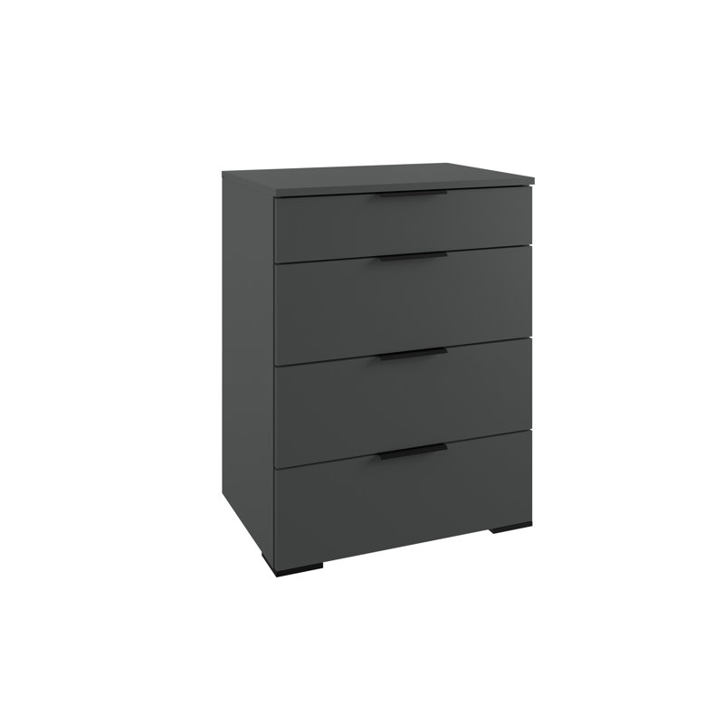 Graeff 58cm W Manufactured Wood Bedside Table, Black