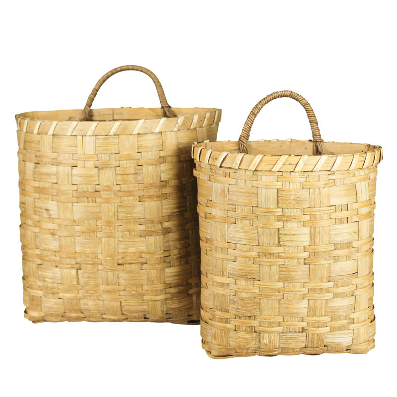 Bay Isle Home™ Rattan Hanging Wall Basket Set