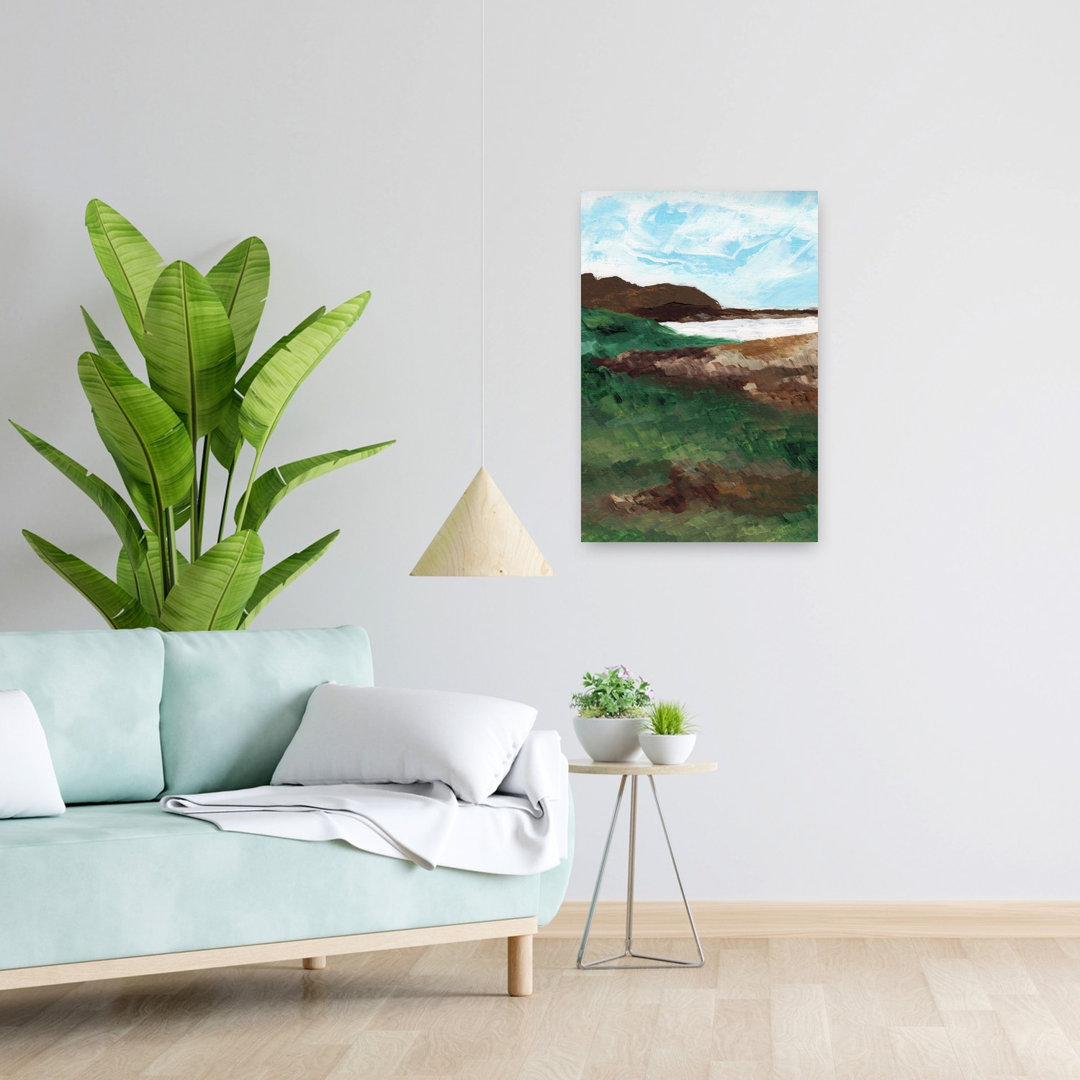 Serene Coastal Landscape Peaceful Serene Tranquil Coastal Wall Art Print