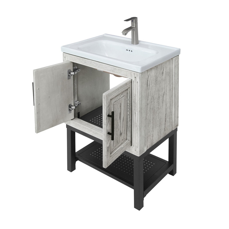 Stylish Bathroom Vanities Ceramic Metal Modern Home Essential