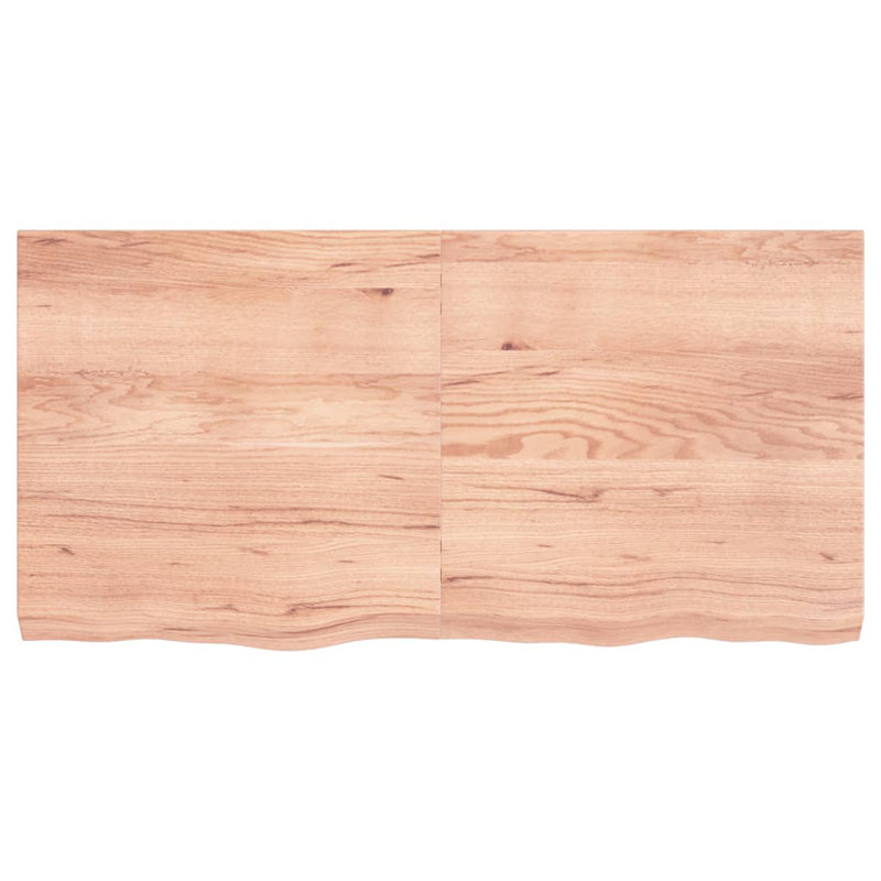 Ayluardo 120cm Solid Wood Bathroom Vanity Top, Light Brown