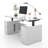 Neeharika Adjustable Height Modular Executive Desk-1948509597