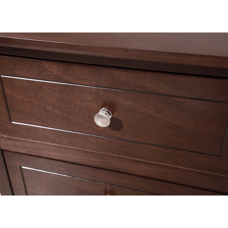 Lublin Cappuccino 3 Drawers Nightstand, Cappuccino