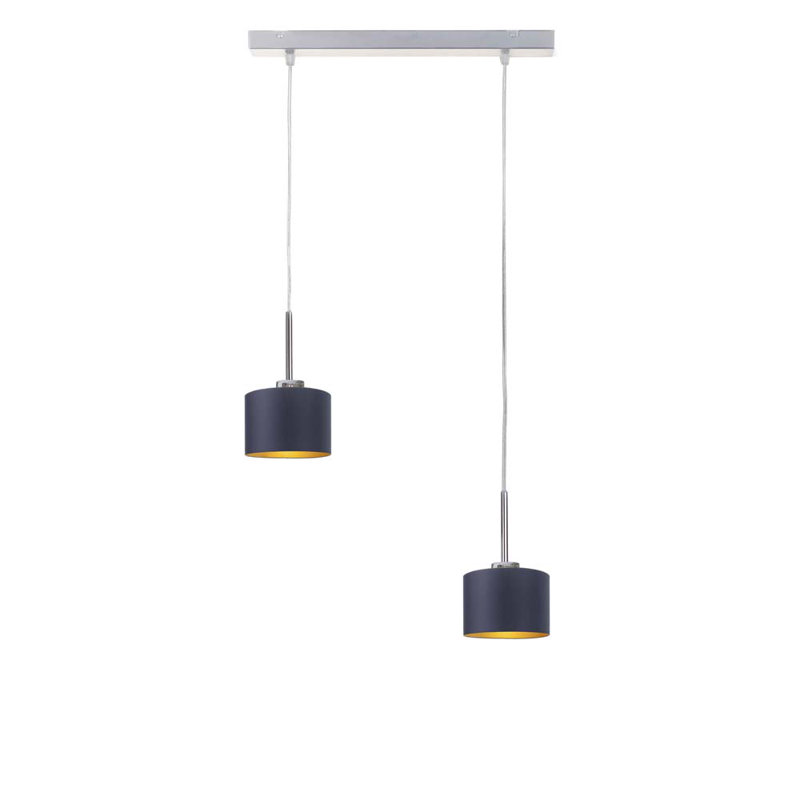 Harpa 2 - Light Drum Pendant, Chrome, Purple