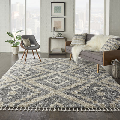 Tapis gris Drusilla