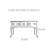 Retro Classical Elegant Console Table