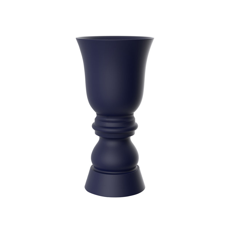 Suave Resin Pot Planter, Ice, 59" H x 29.5" W x 29.5" D