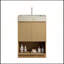 Meuble-lavabo de salle de bain autoportant 24 po 24 po