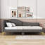 Ceryis Linen Upholstered Daybed with Armrest-1089471222-1089471208