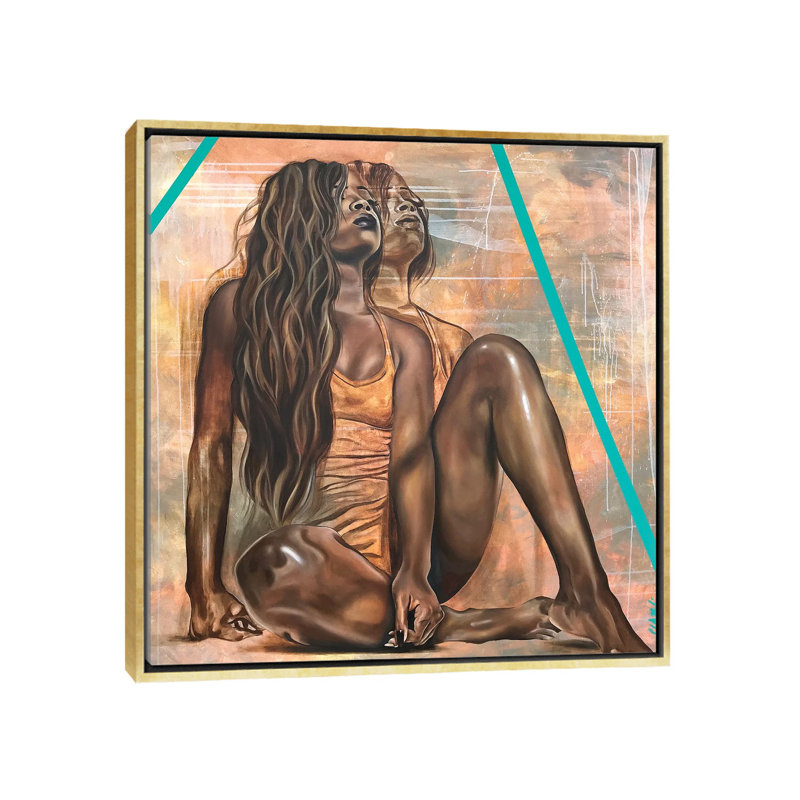 Revolution or Revelation par Stina Aleah - reproduction d'art, Aucun mat, H 18 po x l 18 po x 1,5 po, Toile encadrée d'or