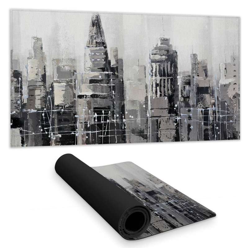Gray city - 15.75"x31.50" Desk mat