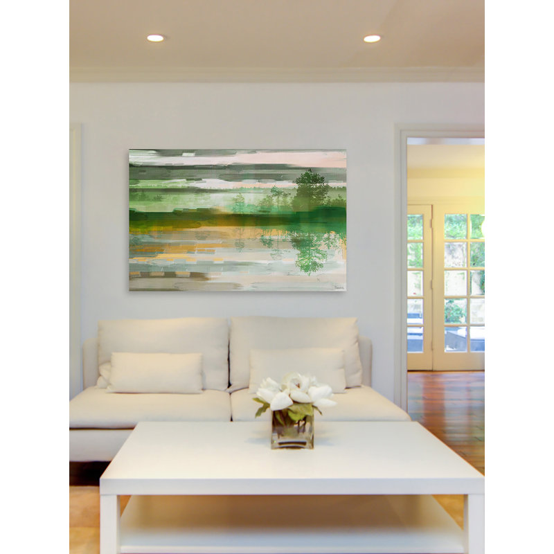 « reflective firs » par parvez taj,-impression sur toile tendue, 30 po x 45 po