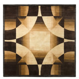Rug & Kilim’S Art Deco Rug In Beige And Brown Geometric Pattern