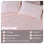 Ensemble de draps en jersey respirant 100% coton jersey | Toutes saisons, rose clair-386538478-386538474