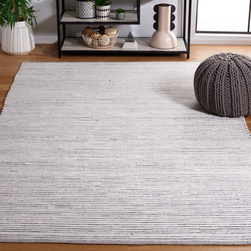 Lilia-Mae Flat Weave Cotton Rug, Rectangle 5' x 8'