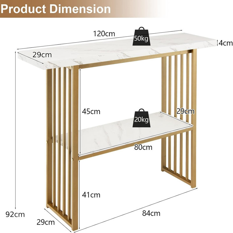 120cm Console Table