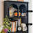Black Solid + Manufactured Wood+Glass Display Cases