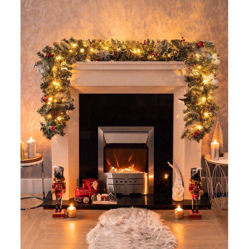 270cm Lighted Faux Garland with Lights