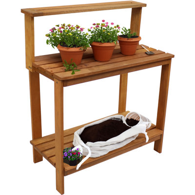 Felman Meranti Solid Wood Potting Bench