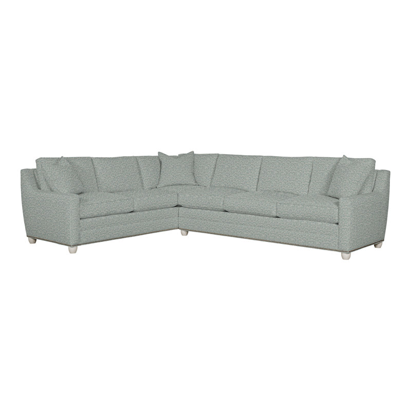 American Bungalow 2-Piece Fairgrove L-Sectional, Tuck Water, Casa Blanca, Yes